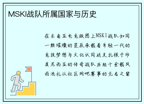 MSKI战队所属国家与历史